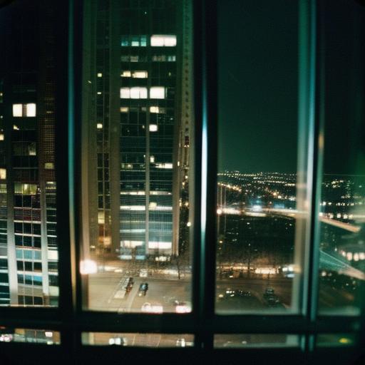 Looking out from high-rise window