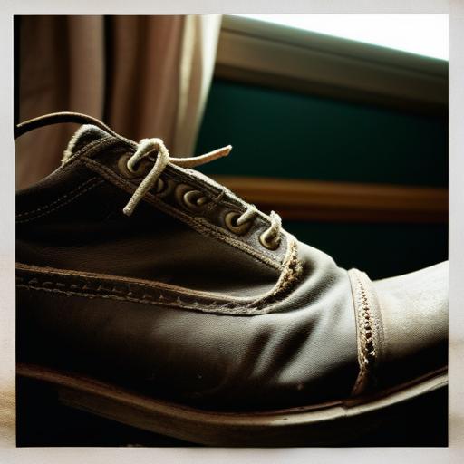 A pair of slip-on shoes or slippers, looking well-worn